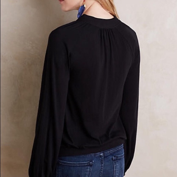 Bundle relist Anthropologie Meadow Rue front tie knit top - Picture 2 of 10